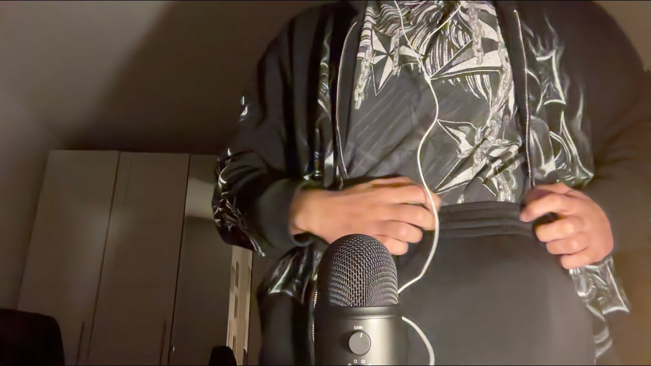 ASMR relaxing fabric scratching