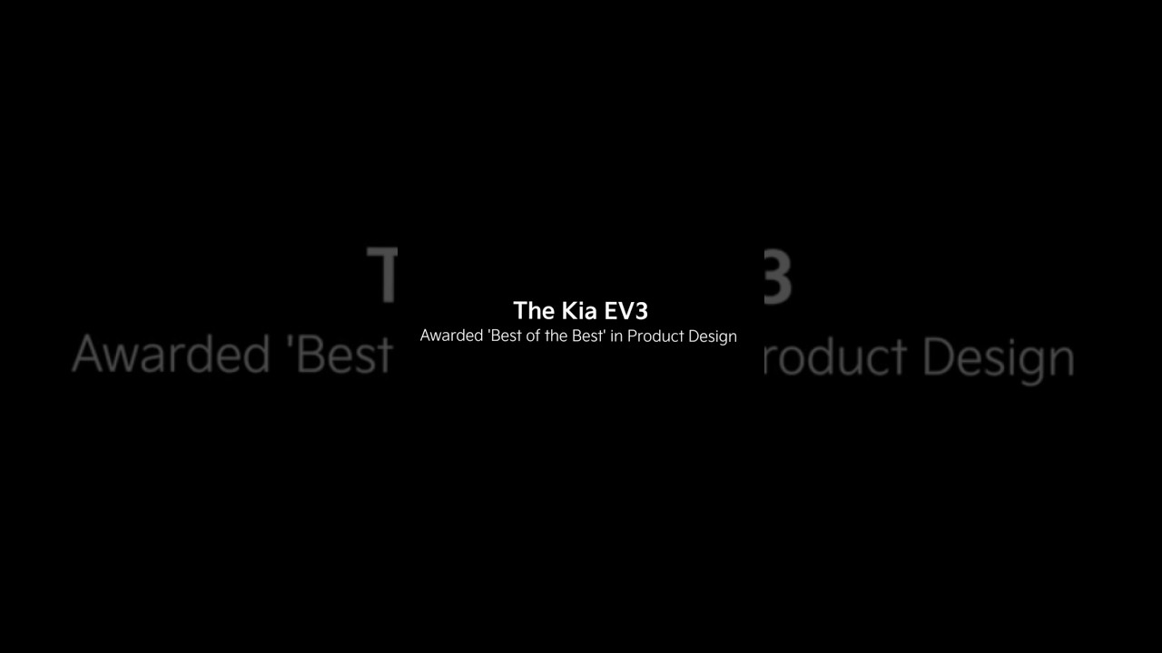 The Kia EV3 | 2025 Red Dot Best of the Best