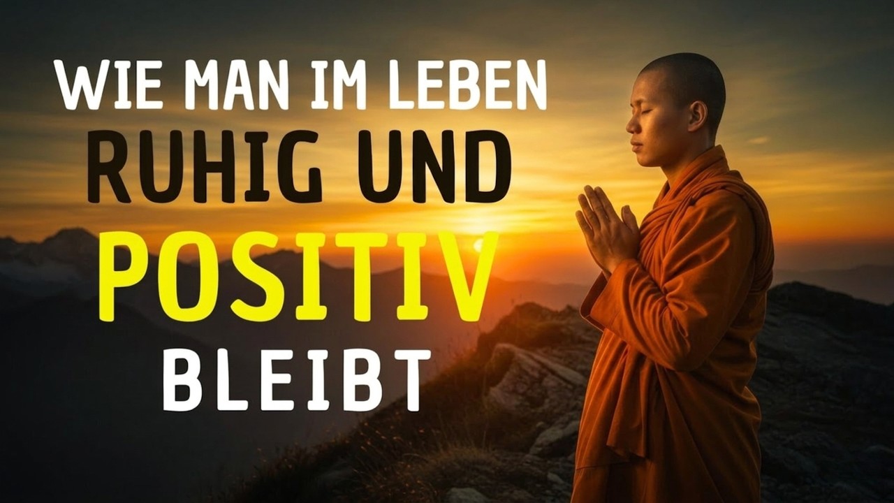 Wie man ruhig und positiv im Leben bleibt Buddhistische Weisheit für innere Ruhe & Glück | Buddhimus