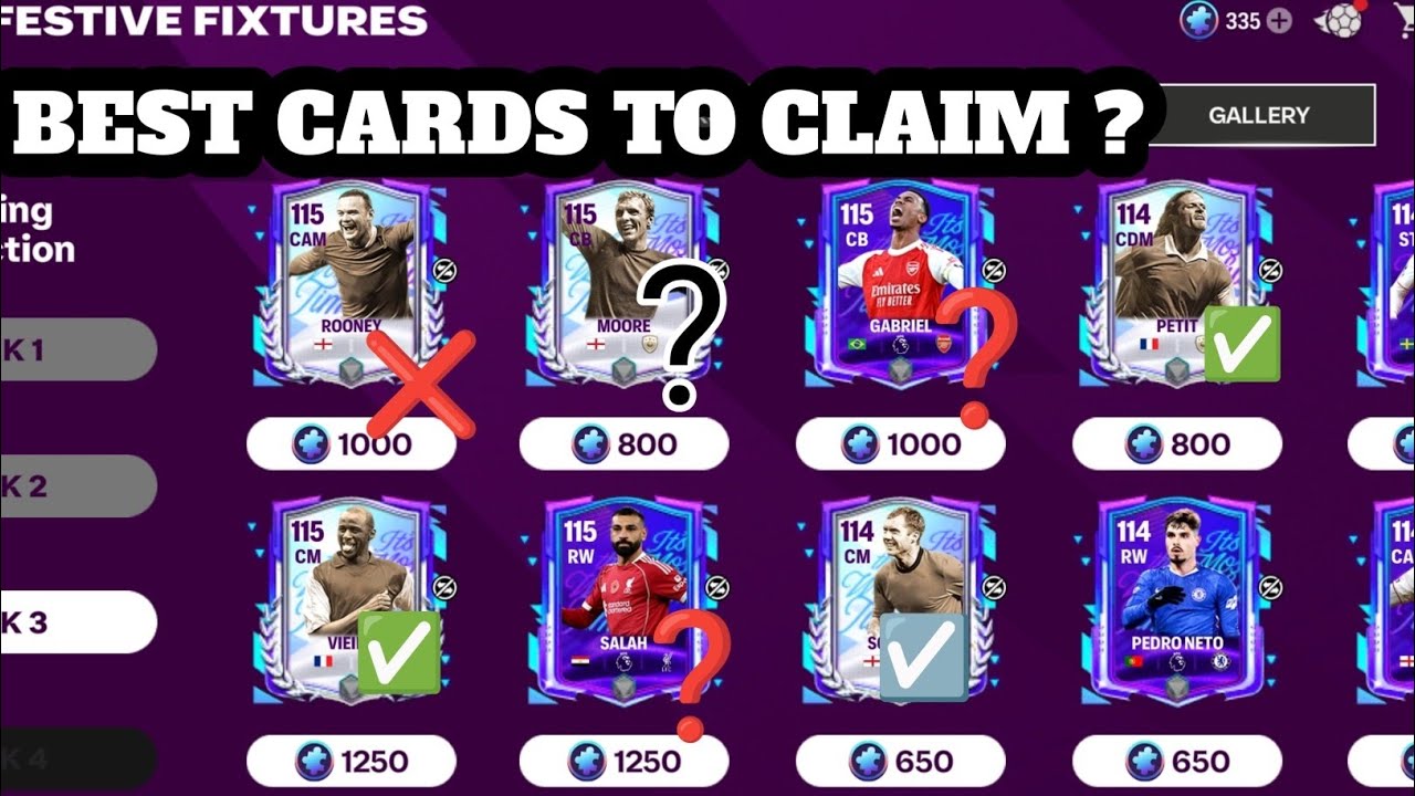 WAIT ! WATCH THIS BEFORE CLAIMING YOUR WEEK 3 PLAYERS ....👀 Festive fixtures event , fc mobile.