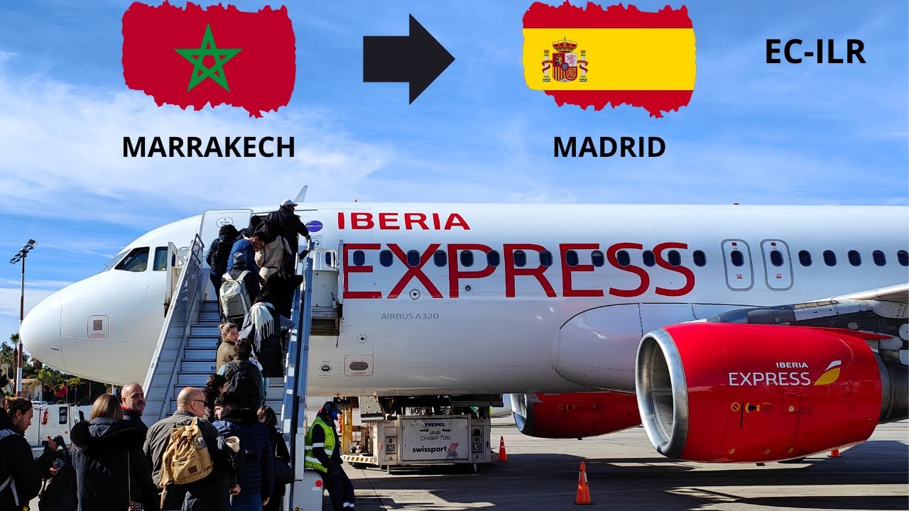 IBERIA EXPRESS 24 years old Airbus A320 Marrakech Menara to Madrid trip report