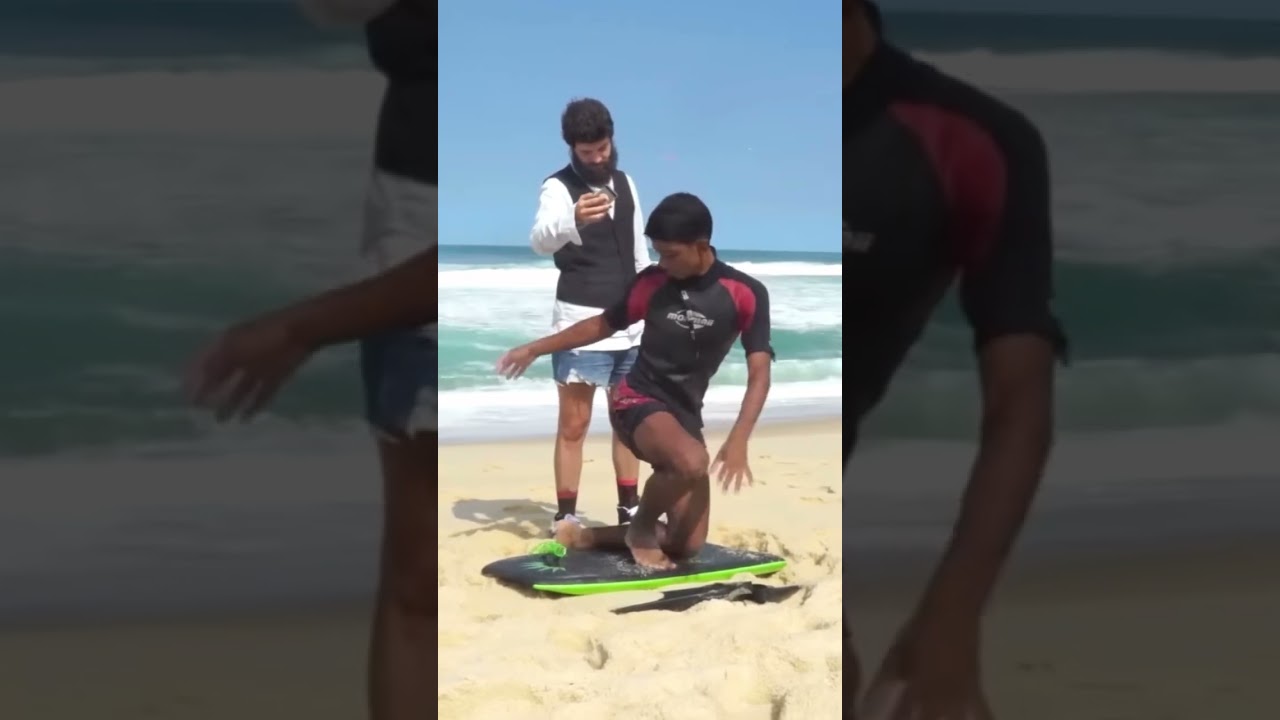 Defante recebe aulas de surf #diogodefante #defante #reporterdoid&atilde;o