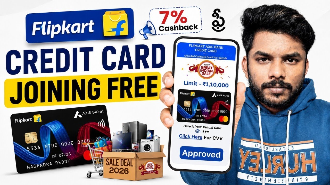 Flipkart Axis Bank Credit Card in Telugu | How to Apply for Flipkart Axis Bank Credit Card 2026 |...