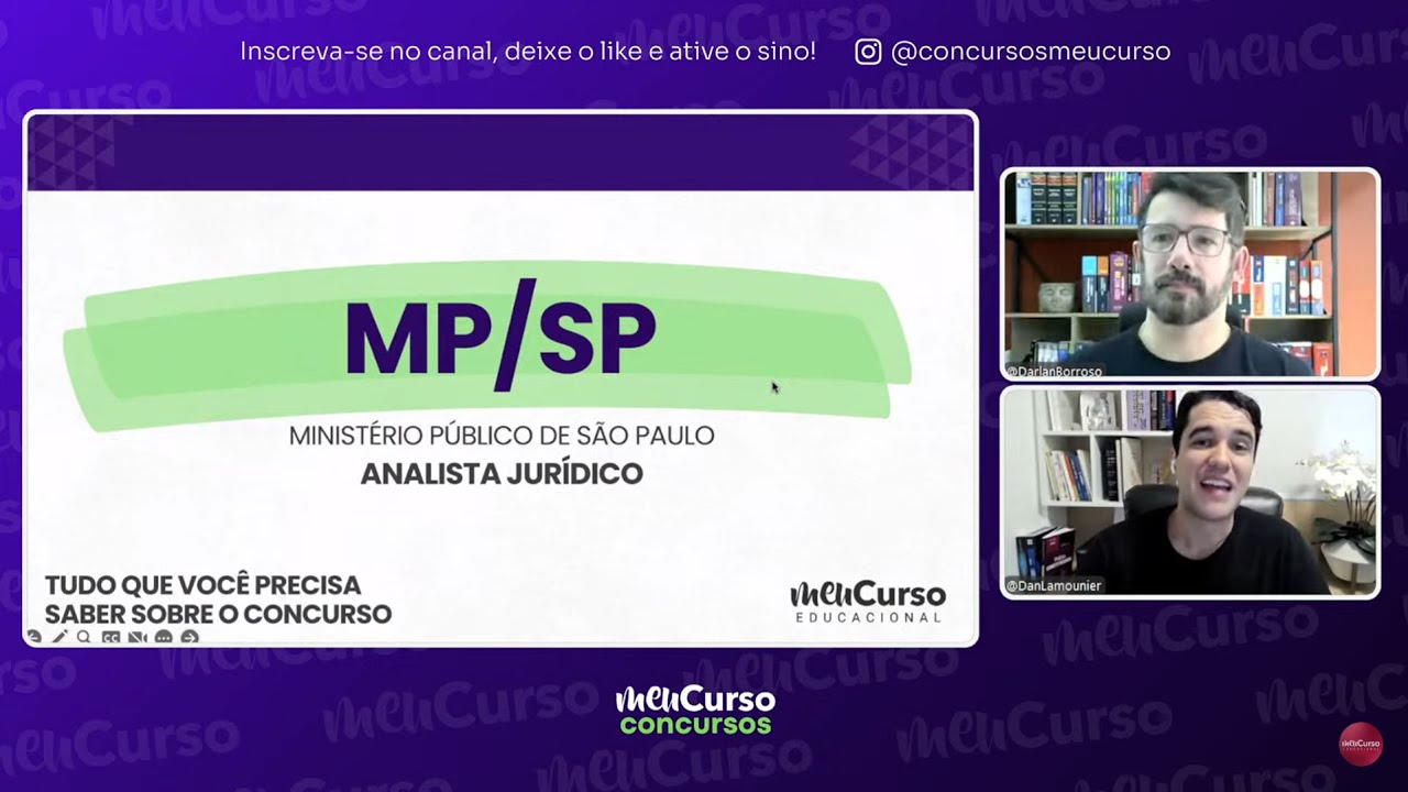 Concurso MP/SP 2025 | Edital Publicado - Analista Jurídico | Raio-X e Comentários | MeuCurso