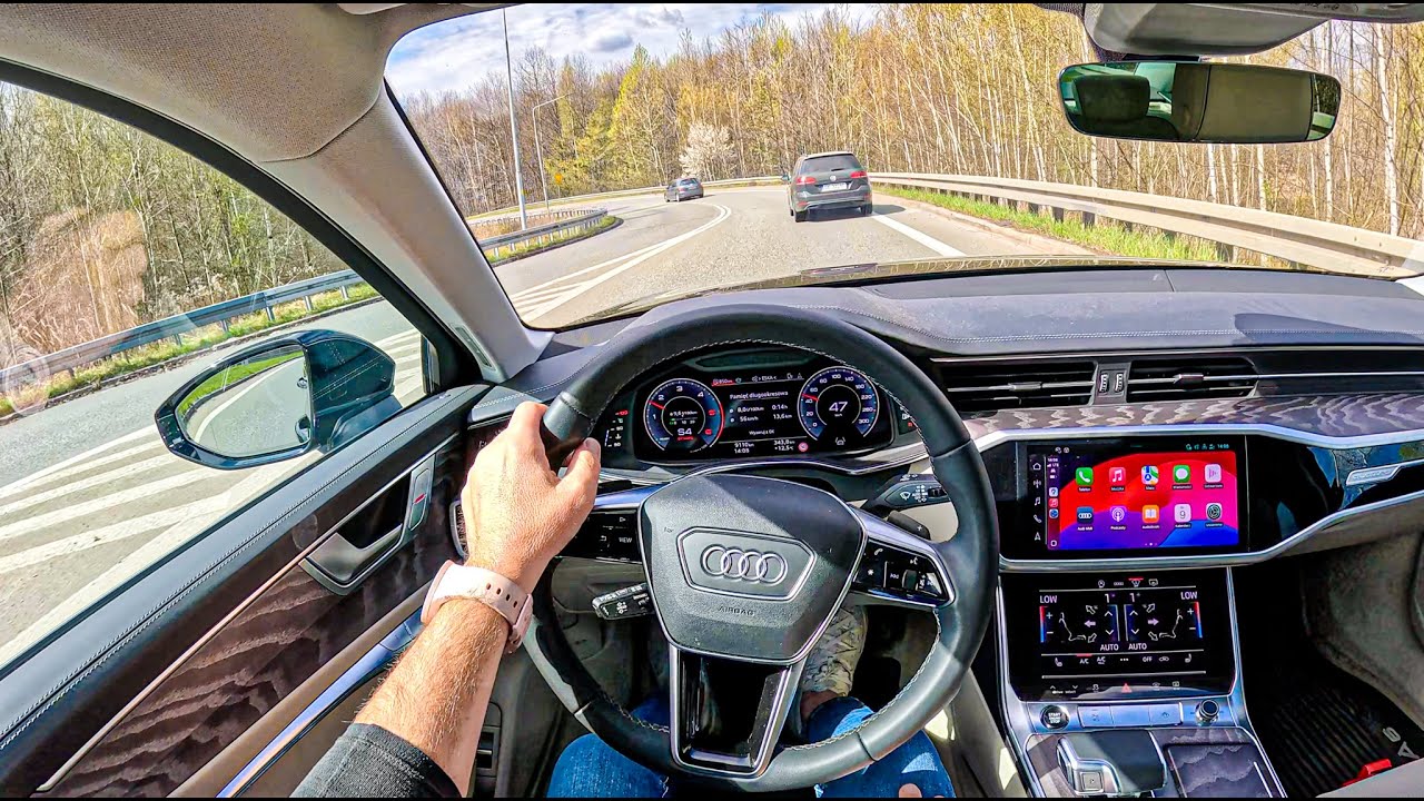 2025 Audi A6 C8 Quattro S-Line (2.0 40 TDI 204 hp) | POV Test Drive #2405 Joe Black