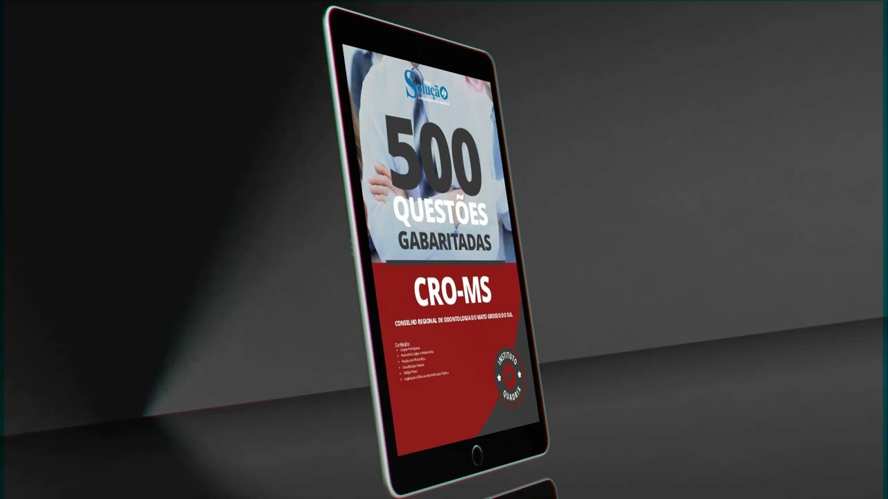 Caderno de Quest&otilde;es CRO-MS - 500 Quest&otilde;es Gabaritadas