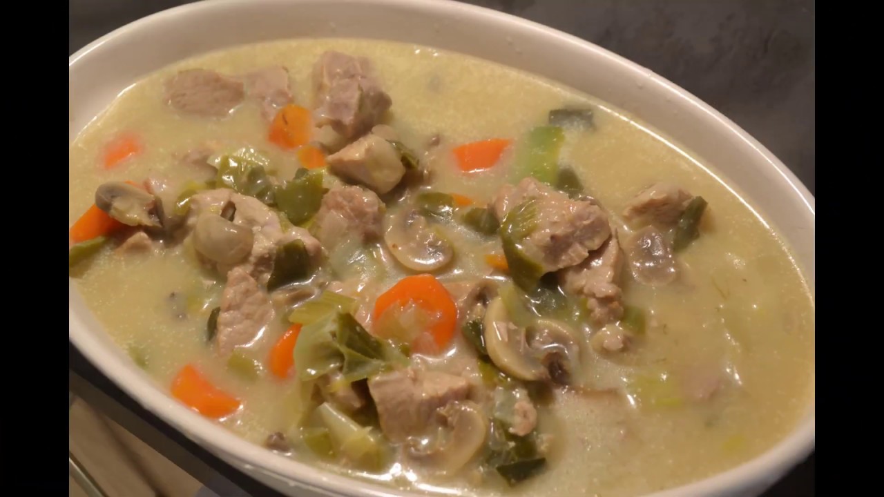 Blanquette sauté de porc recette cookeo