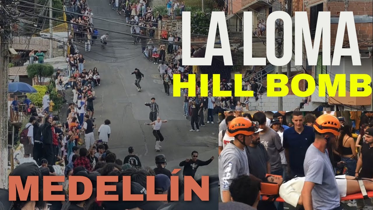 La Loma Hill Bomb: Medellín Colombia. PURO PUNK, PURO SK8!!! 🇨🇴 🛹