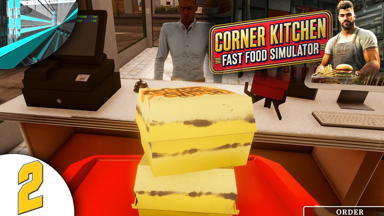 Давайте поиграем в симулятор фастфуда Corner Kitchen - (Часть 2 - Суета!)
