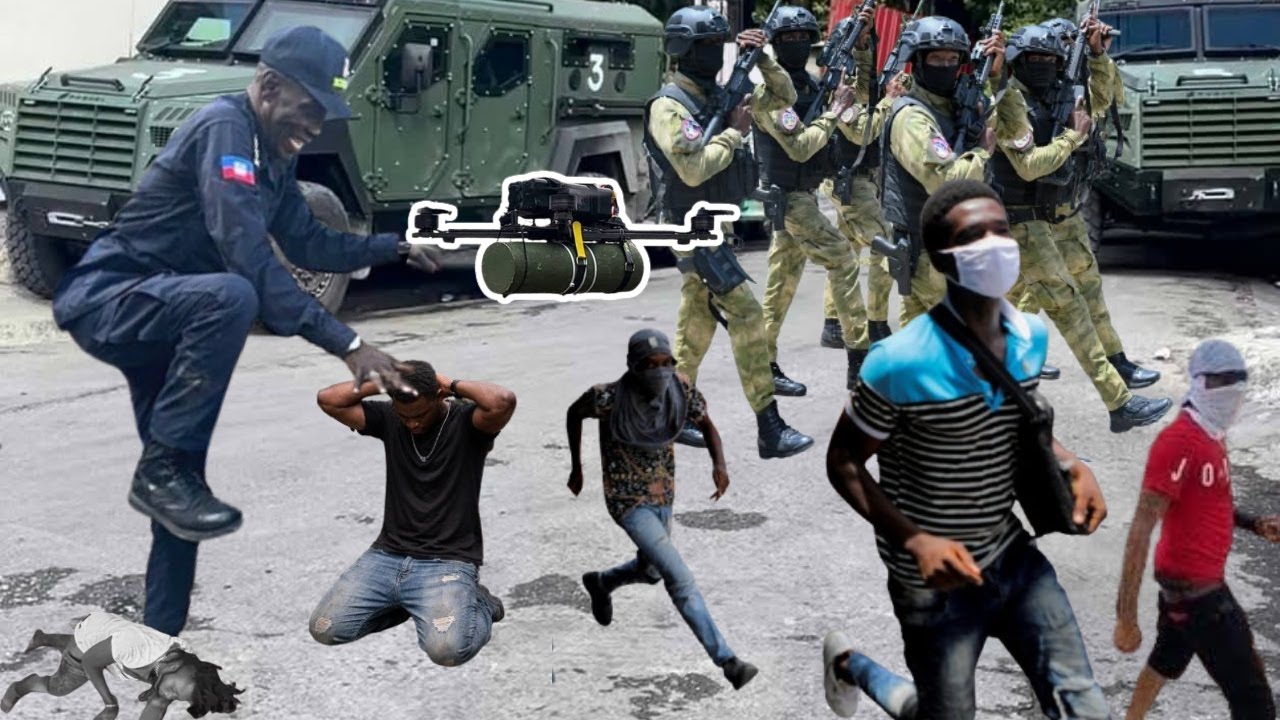 AyayayPalem sa La Polis Bale Rouze Nan Kapital La drone Krabinen Anpil Bandi an Parèt Malandren yo B
