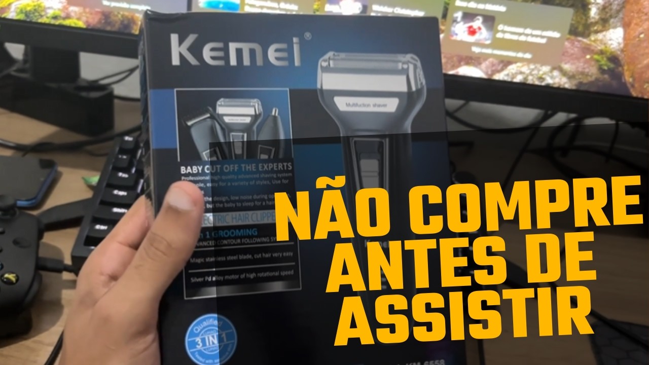 Barbeador E Cortador De Cabelo 3 Em 1 Kemei Km-6558 Vale a Pena? Opinião Sincera