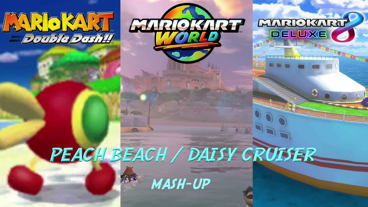 GCN Peach Beach/Daisy Cruiser Mashup (Mario Kart: Double Dash/Mario Kart 8 Deluxe/Mario Kart World)