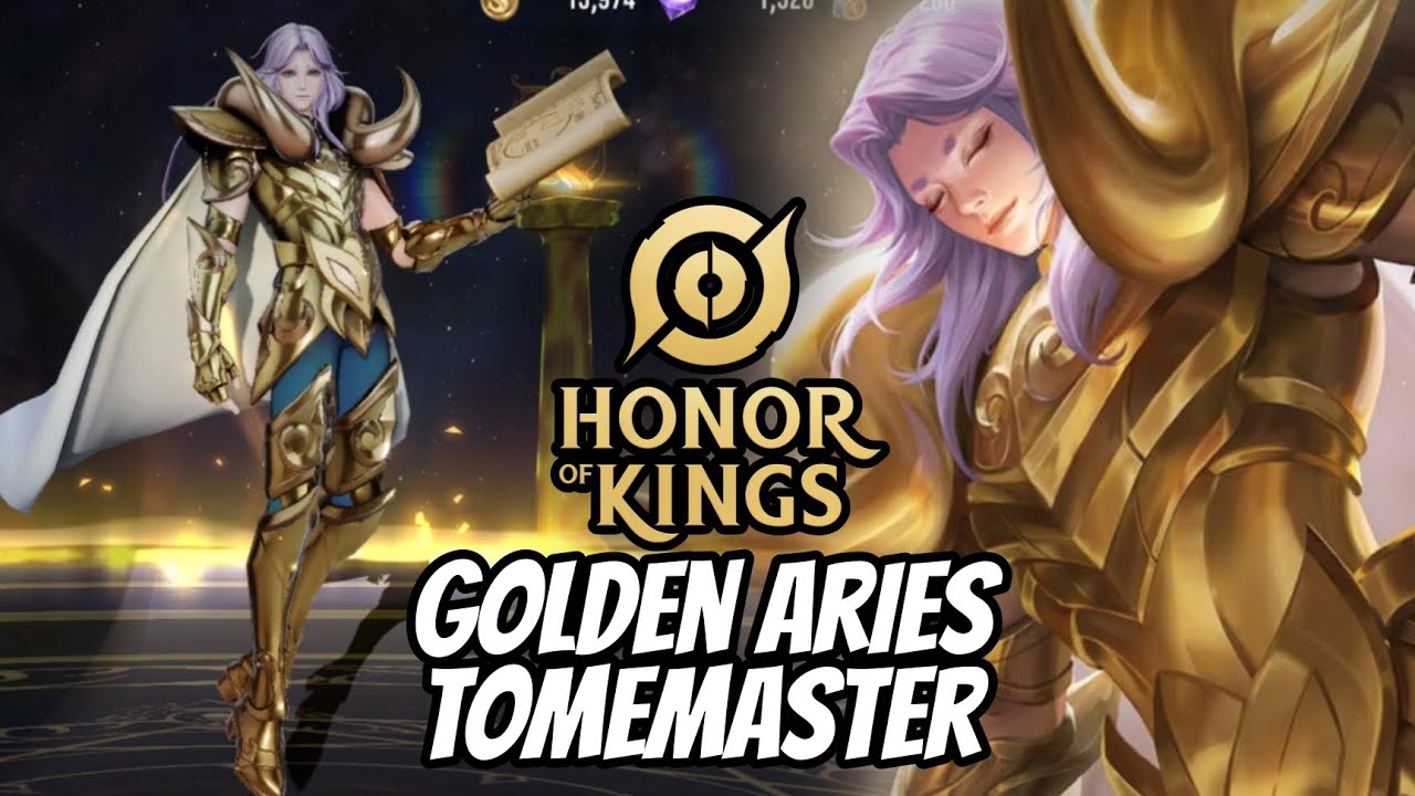 Golden Aries Tomemaster - Honor Of Kings &times; Saint Seiya