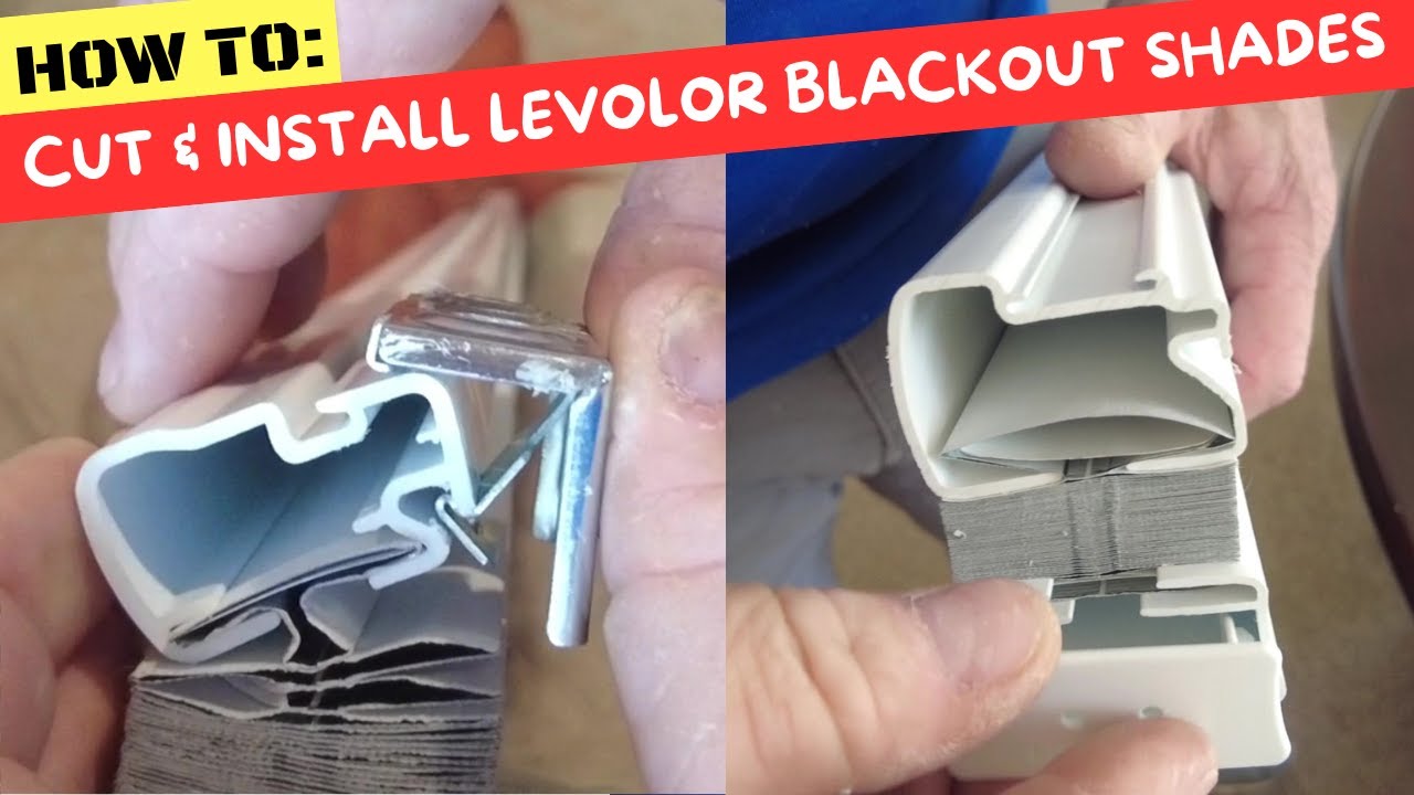 How To Cut And Install Levolor Blackout Shades