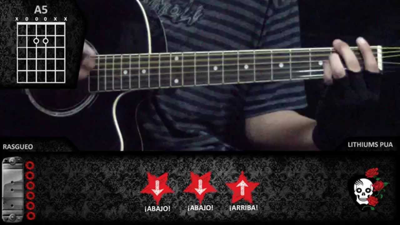 Como tocar sappy de nirvana en guitarra acústica tutorial