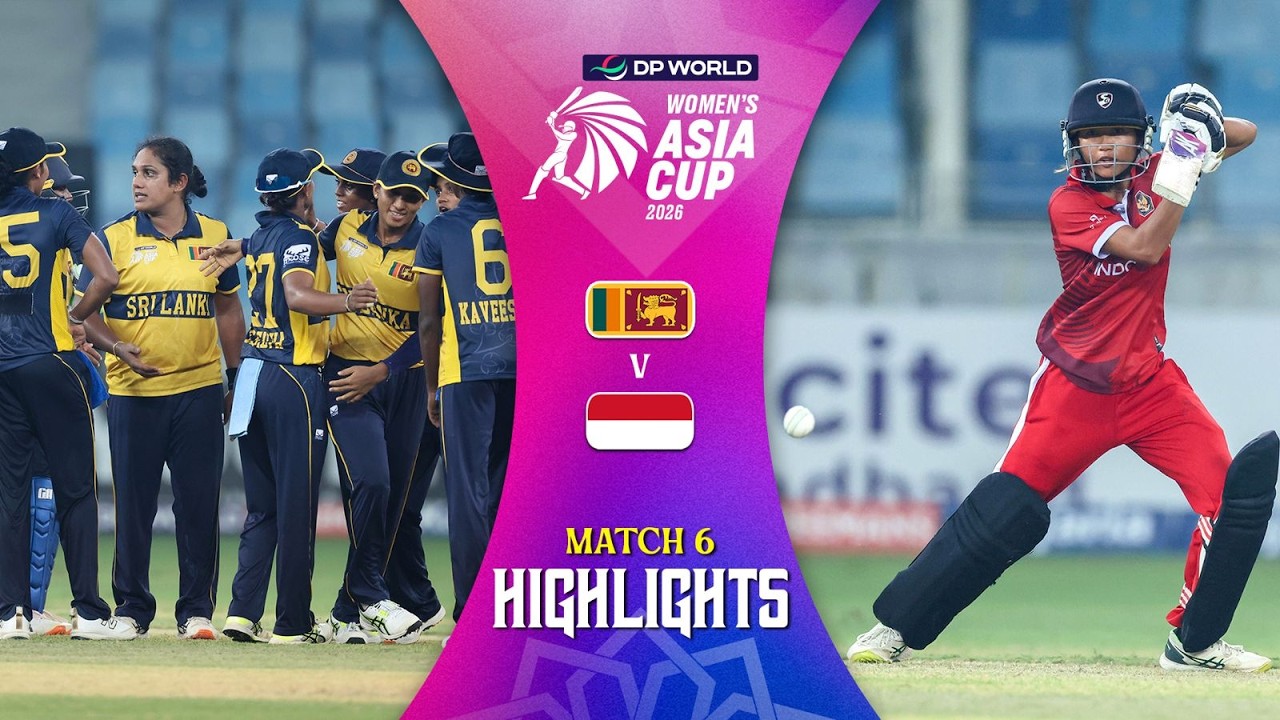 Match Highlights | Match 6 | Sri Lanka (W) v Indonesia (W) | DP World Women's Asia Cup 2026