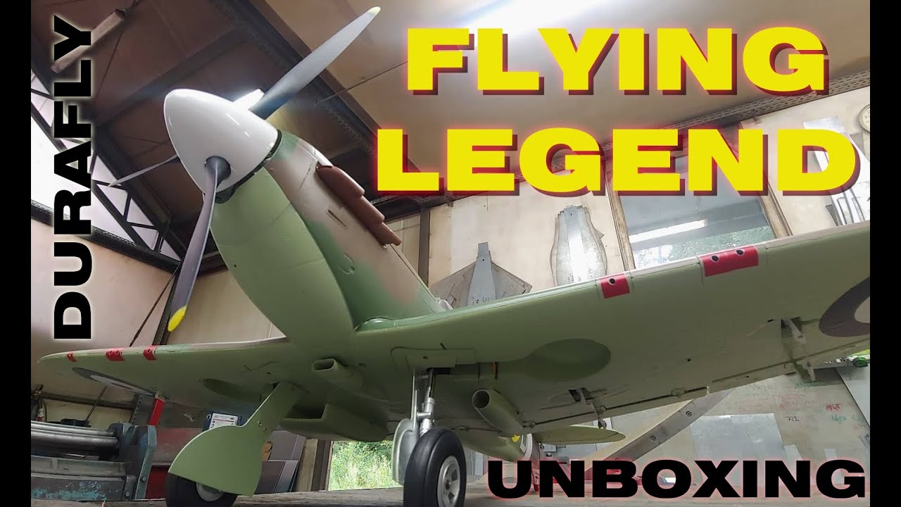 Durafly Supermarine Spitfire Mk2a WWII Fighter EPO 1100mm PNF RC plane Unboxing