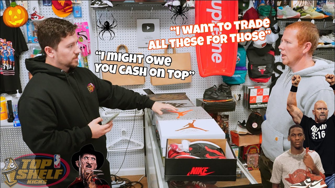 HE DROVE FAR TO TRADE HIS BRICKS FOR A CLASSIC GRAIL! A STONE COLD HALLOWEEN AT THE SHOP!-TSKTVEP58