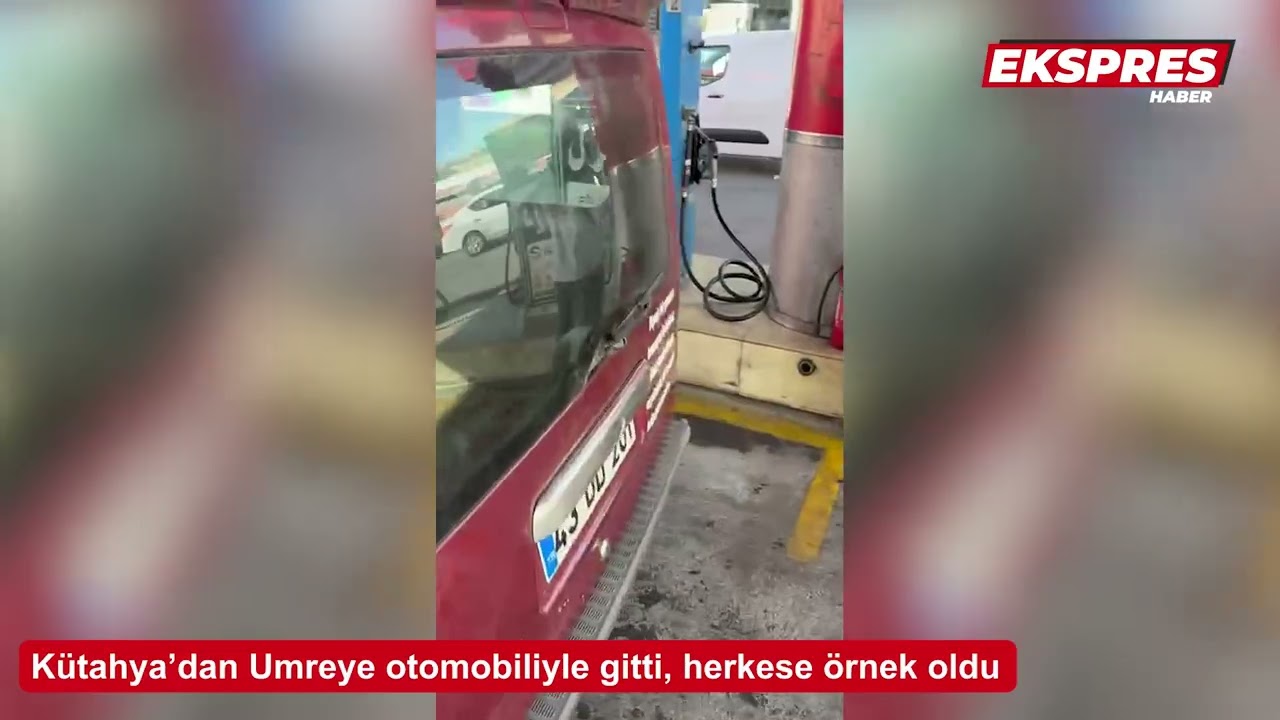 Kütahya’dan Umreye otomobiliyle gitti, herkese örnek oldu