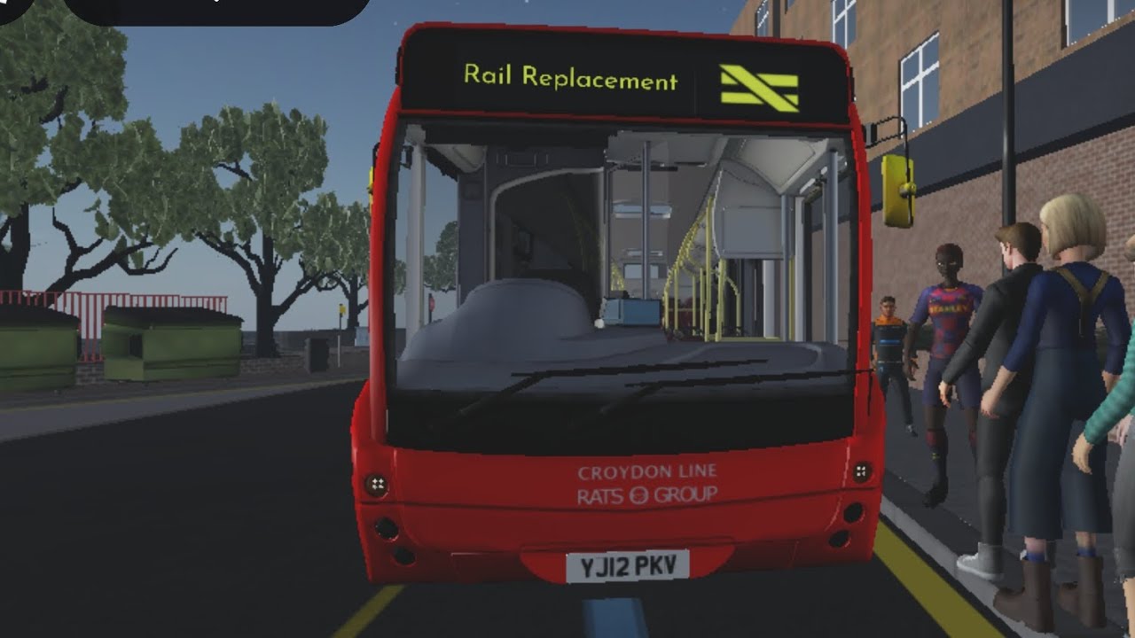 Roblox Croydon driving quality line RATP Group OVO8 YJ12PKV on bus route RR4