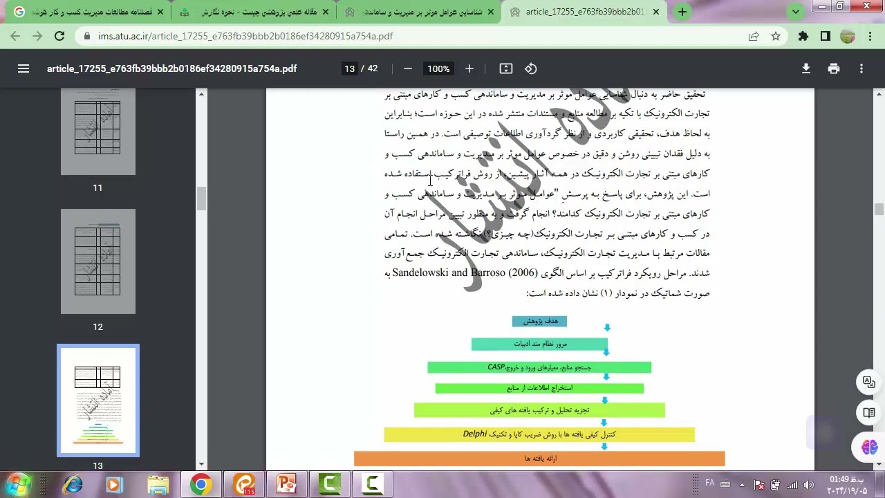 #مقاله_علمی_پژوهشی با روش_کیفی #فراترکیب