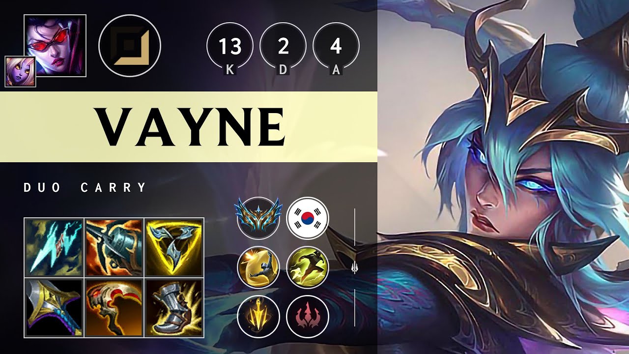 Vayne ADC vs Ezreal - KR Challenger Patch 25.04