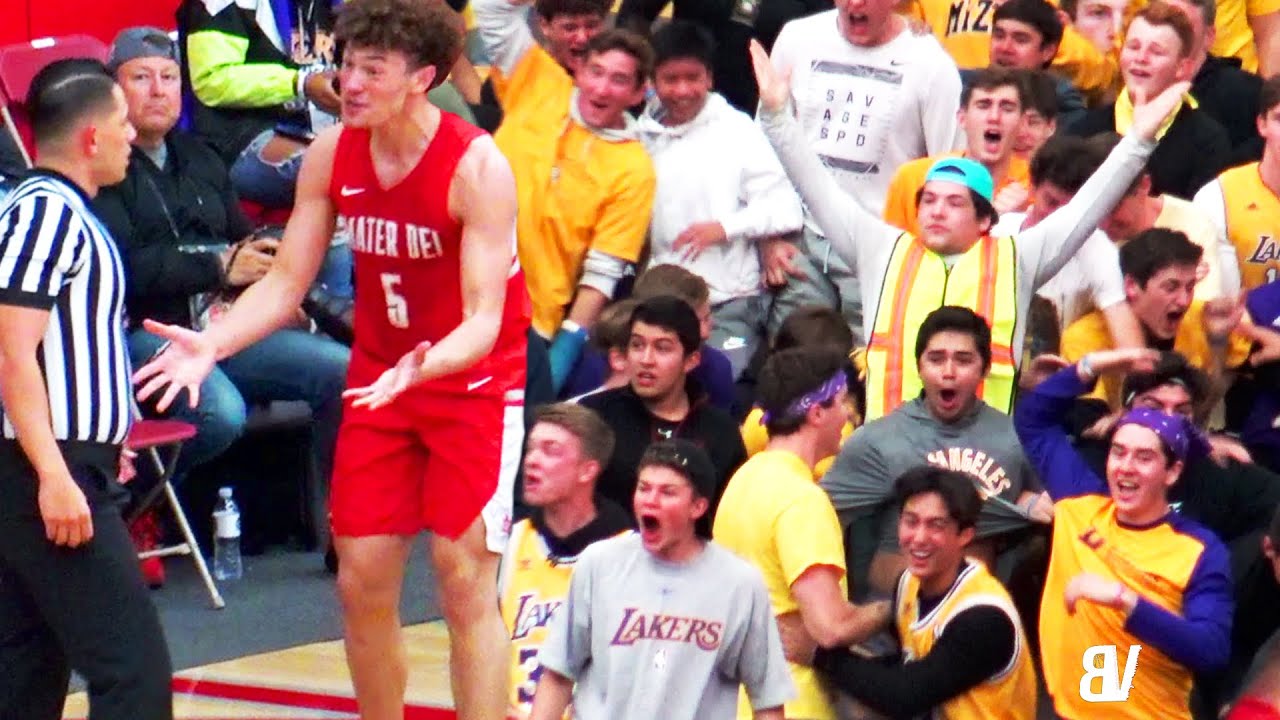 Crowd Told To CHILL OUT! Mater Dei V Servite RIVALRY REMATCH! 16PT Lead ERASED In Under 3 Minutes!