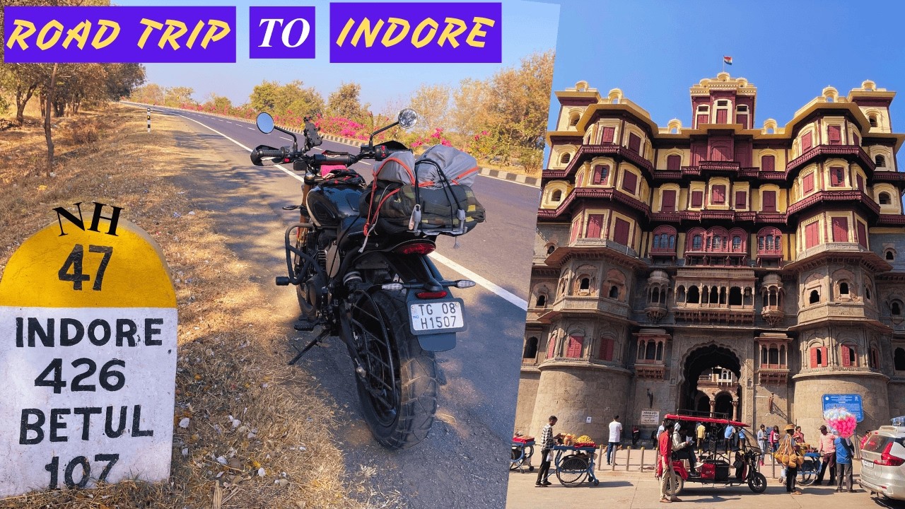 Nagpur to Indore Road Trip & Rajwada Palace|Epic Motorcycle Journey Through Madhya Pradesh