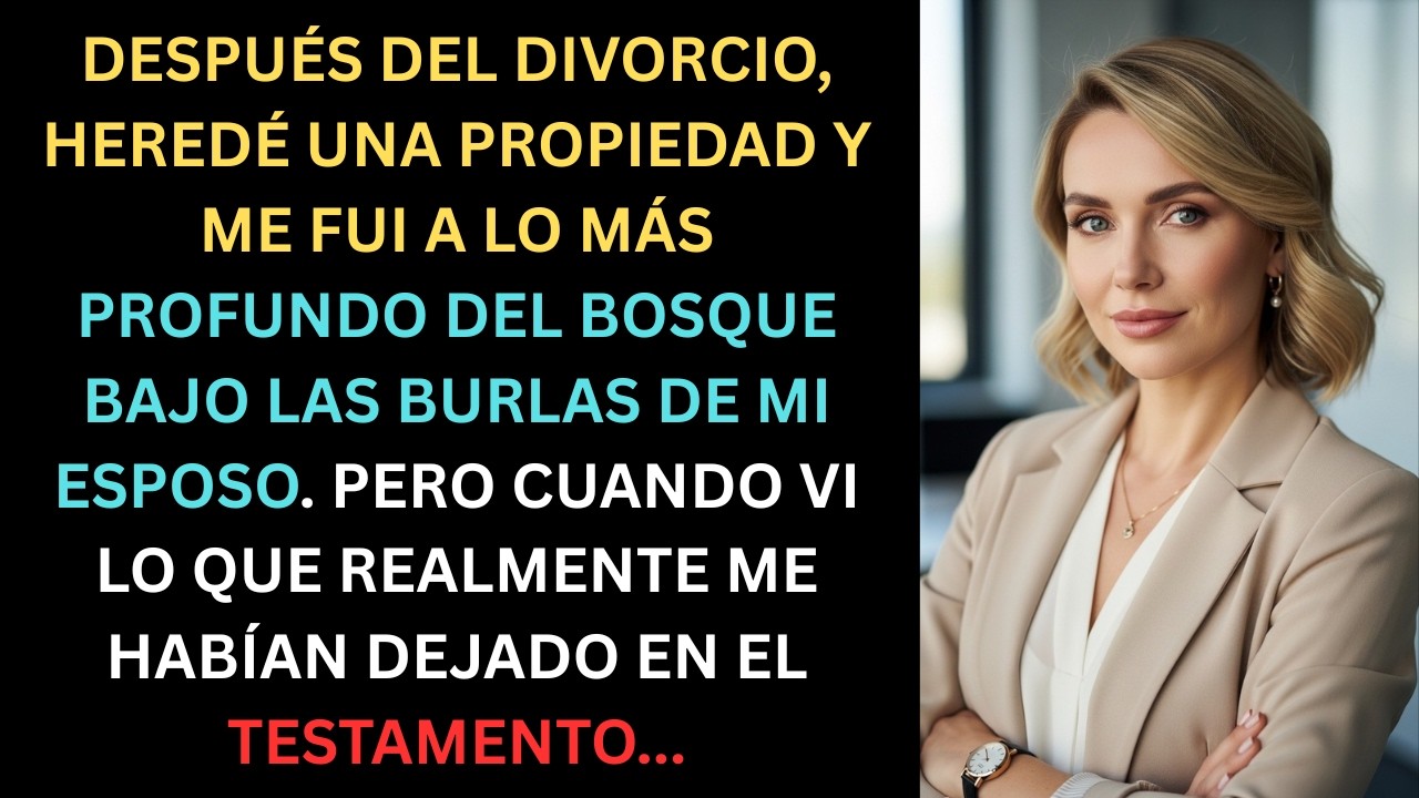 Después del divorcio heredé una propiedad y me fui al bosque bajo la risa de mi ex… pero no sabía lo