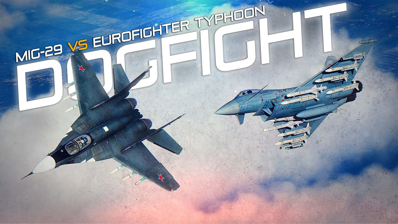 Воздушный бой Eurofighter Typhoon против Mig-29 Fulcrum | Цифровой боевой симулятор | DCS |