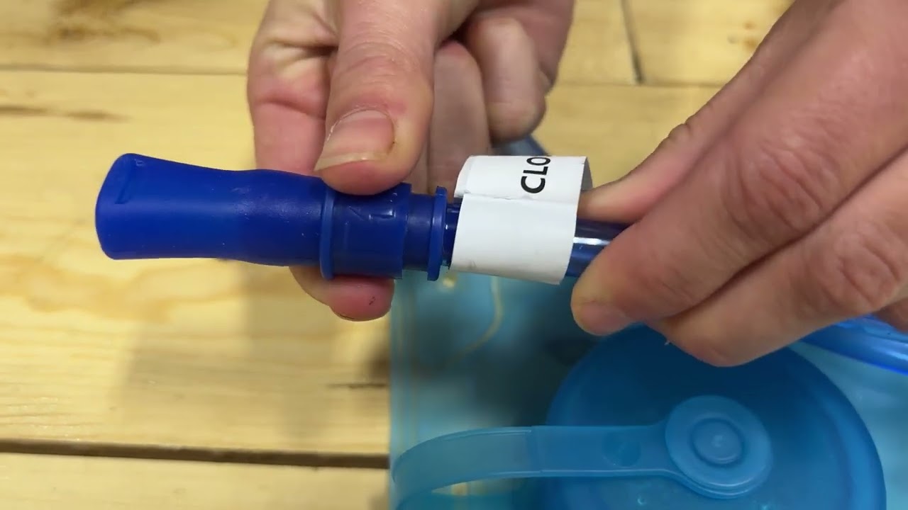 Quick hydration bladder tips