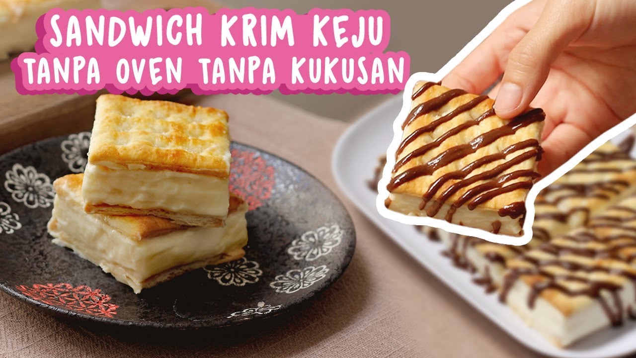 MEMBUAT SANDWICH KRIM KEJU | TANPA OVEN TANPA KUKUSAN #2