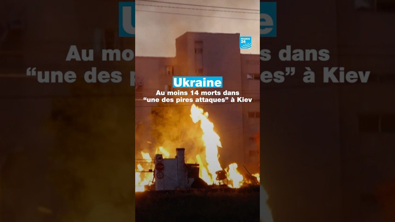 Ukraine : au moins 14 morts dans “une des pires attaques” à Kiev • FRANCE 24