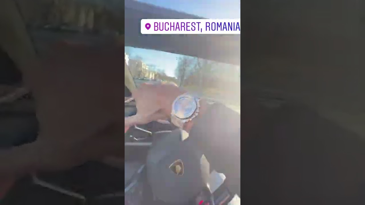 Cobra Tate fast driving in📍Bucharest with Lamborghini Hurac&aacute;n EVO Spyder 🚀🚀🚀