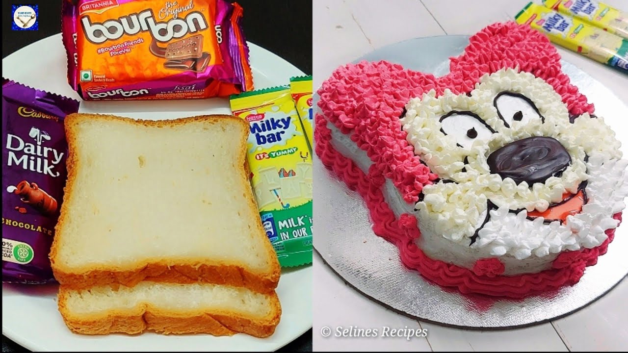 Christmas Cake | Chocolate Birthday Bread Cake in 5 Minutes| Bourbon Cake Recipe |Mickey mouse Cake|