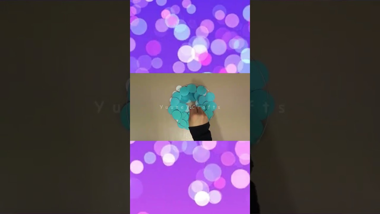 PANTALLA CIRCULAR DECORATIVA / DECORA TU HABITACION - #YuureYCrafts #shorts #youtubeshorts #diy