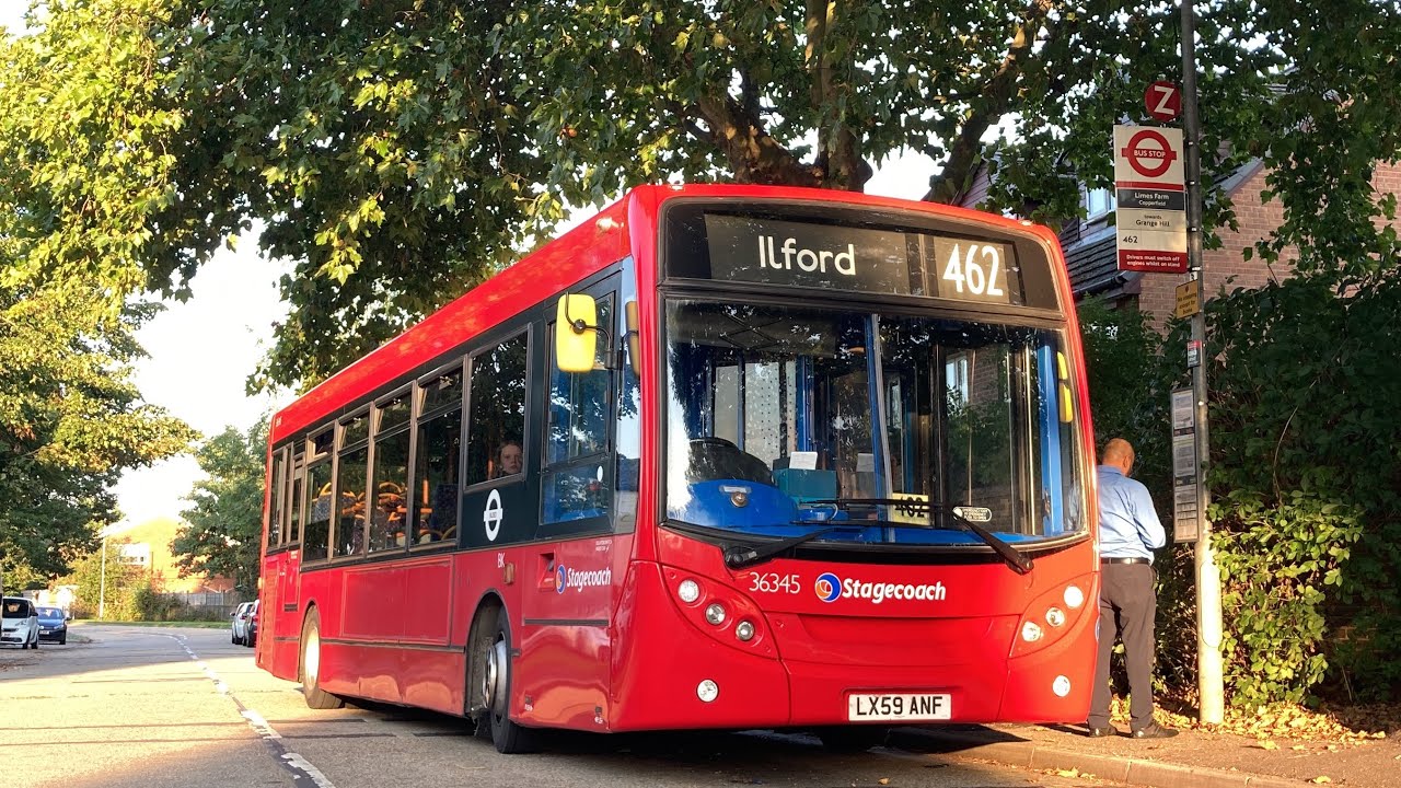 FRV. Stagecoach Route 462. Ilford, Hainault Street - Limes Farm Estate. Enviro200 36345 (LX59 ANF)