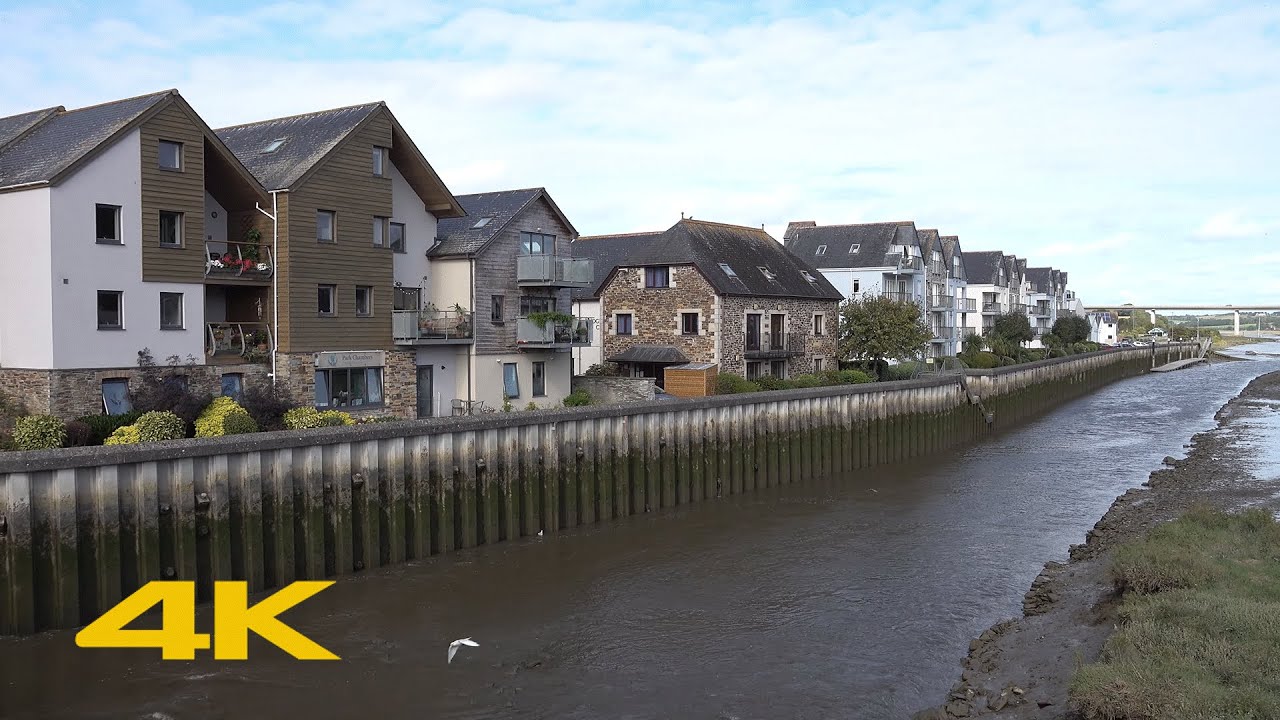 Wadebridge Walk: Town Centre【4K】