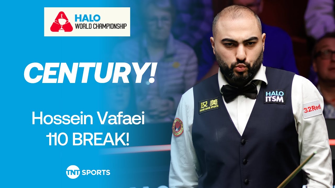 Hossein Vafaei levels it with a stunning CENTURY against Hawkins! 😍 | 2025 Halo World Championship