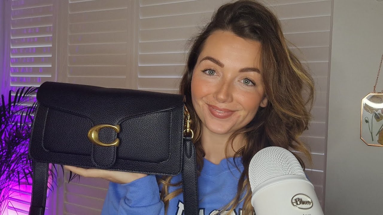 ASMR - What's in my bag ?! 👀🤔👜 (whisper, tapping, crinkles, liquids) surprising item...?