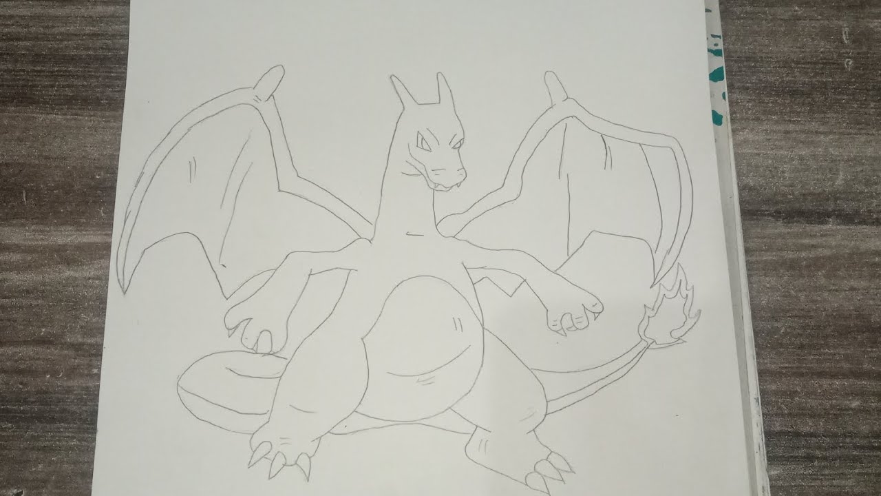 How to draw Charizard
