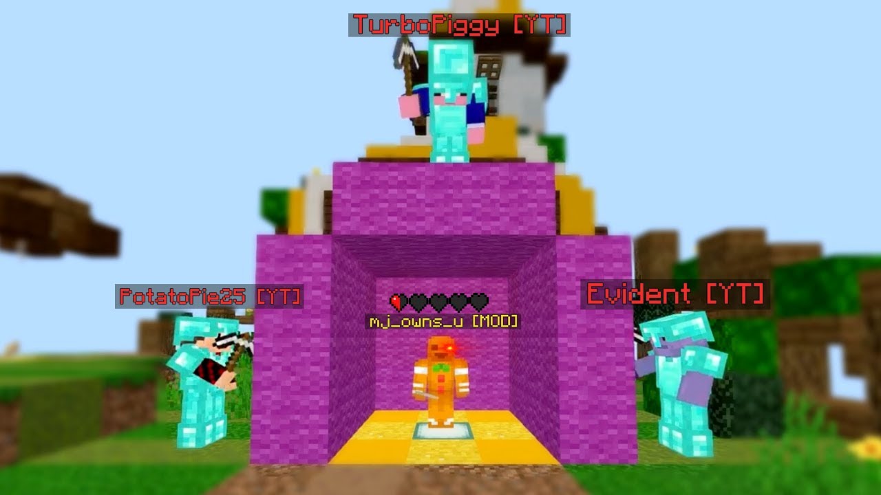 Hive Moderator VS 3 YouTube Ranks (ft. mj owns u, Evident, PotatoPie25)