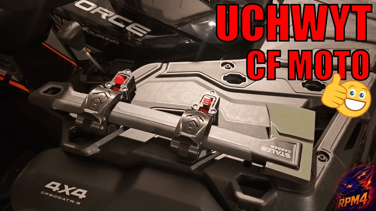 CF MOTO 850 - montaż uchwytu na siekierę lub łopatę POLSKIEJ marki MasaHuku Ursus do quada