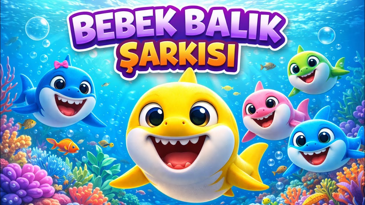 Bebek Balık Şarkısı — Dans Et ve Öğren | Çocuk Şarkıları ( Türkçe Baby Shark )