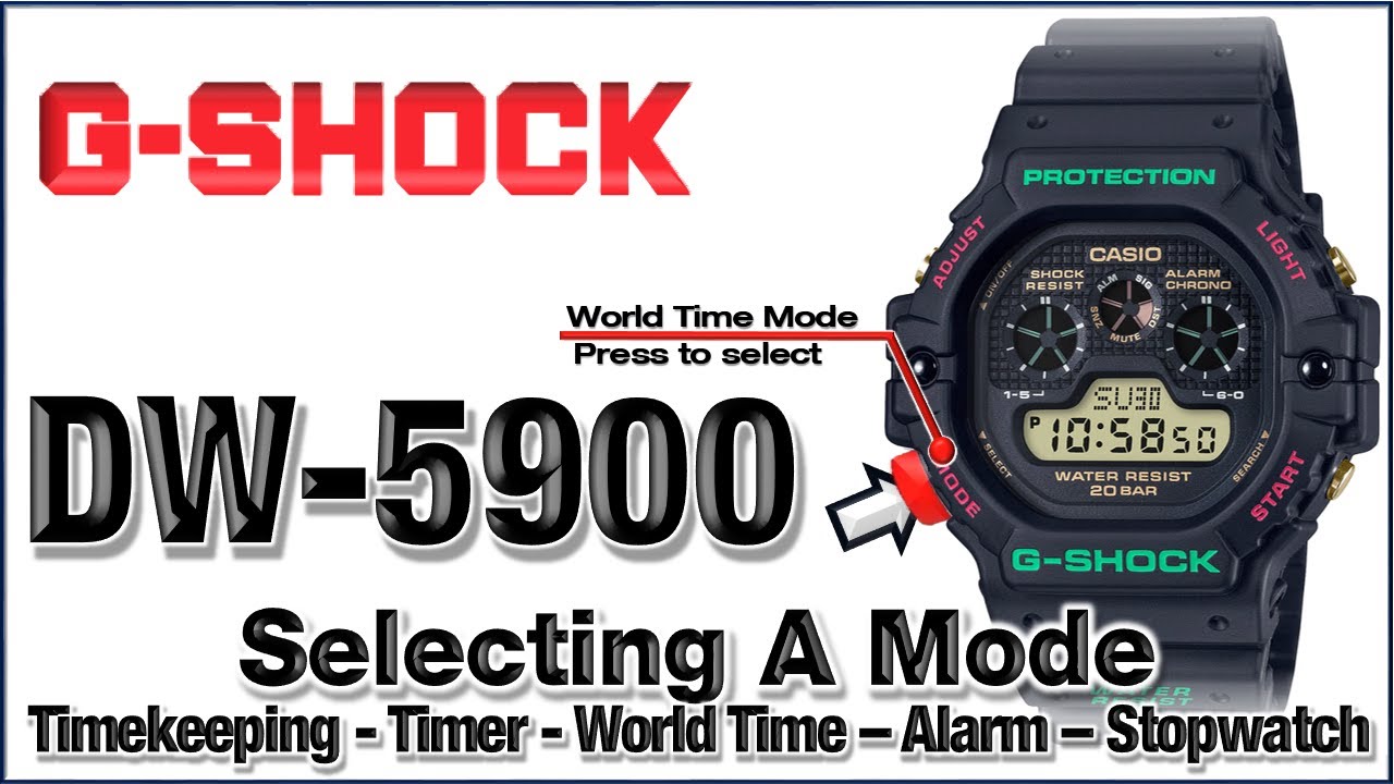 📣 DW-5900 G-Shock Module 3465 Selecting a Mode - Easy Tutorial 🙏