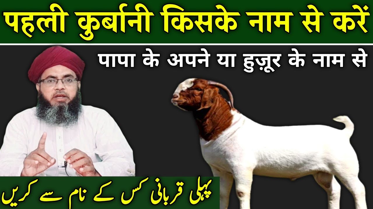 sab se pehle qurbani kiske name se honi chahiye  | pehli qurbani kiske naam se karni chahie