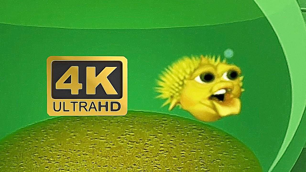 4K 60FPS Оригинальная мем-рыба (Желтая поющая рыба-собака)
