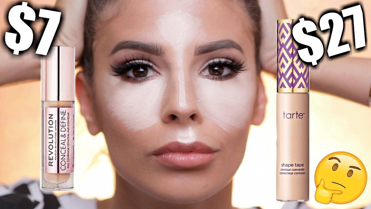 DUPES! NEW MAKEUP REVOLUTION VS. TARTE SHAPE TAPE CONCEALER