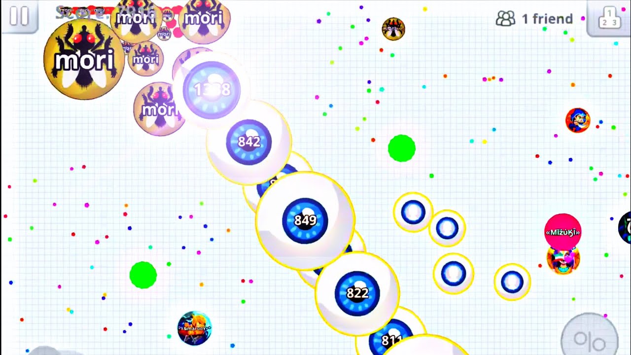 Agar.io mobile ほぼペアによる好プレー集‼️Win 😊久々の動画更新😊
