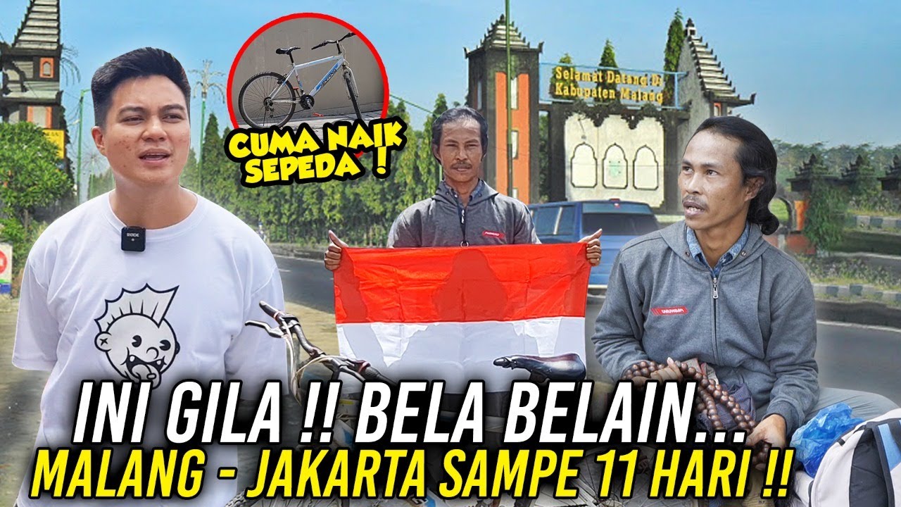 DENGAN REM BLONG NAIK SEPEDA DARI MALANG KE JAKARTA, 11 HARI PERJALANAN ‼️